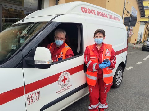 Mascherine ospedale Croce Rossa La Spezia