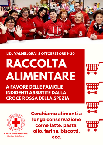 Raccolta alimentare Lidl Croce Rossa La Spezia